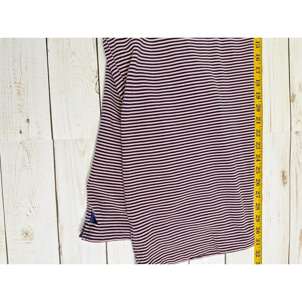 UNTUCKit Shirt‎ Mens XXL Navy And Pink Shortsleeve 100% Pima Cotton Polo - Picture 5 of 8
